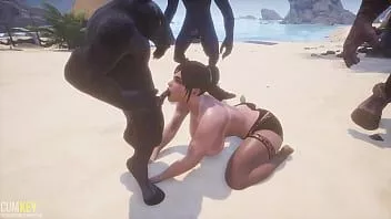 play Blowjob time | big cock monster | 3d porn wild life