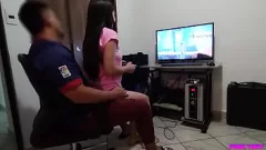 play Stepsister Tricked into Sitting on Uncle's Lap while Using His PC turns into Anal Pleasure